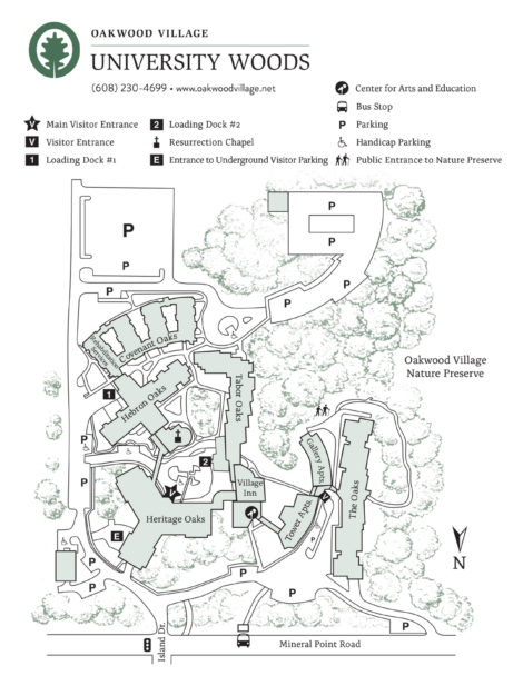 University Woods Campus Map